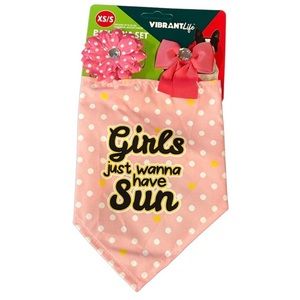 Vibrant Life Pets Bandana and Bow Set